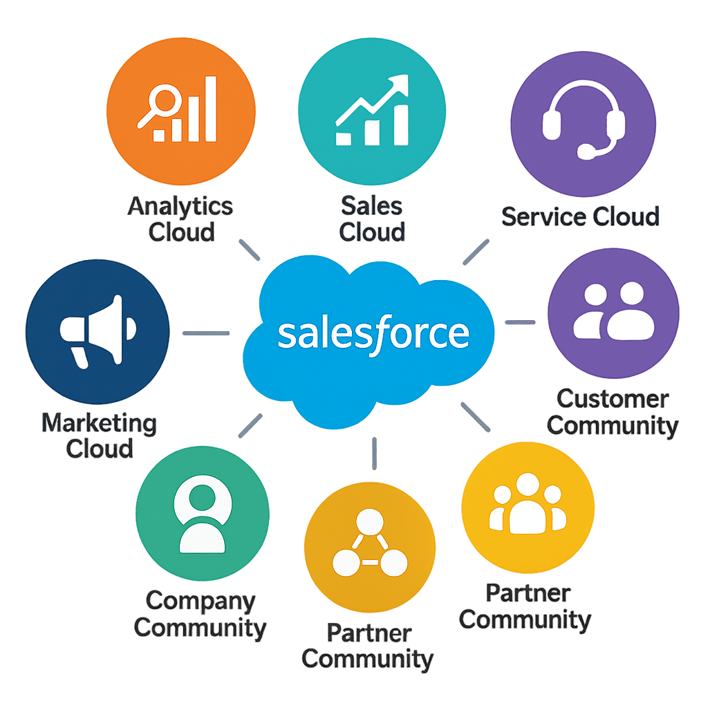 Salesforce consulting services for Sales Cloud, Service Cloud, Marketing Cloud and Communities by Success Craft.