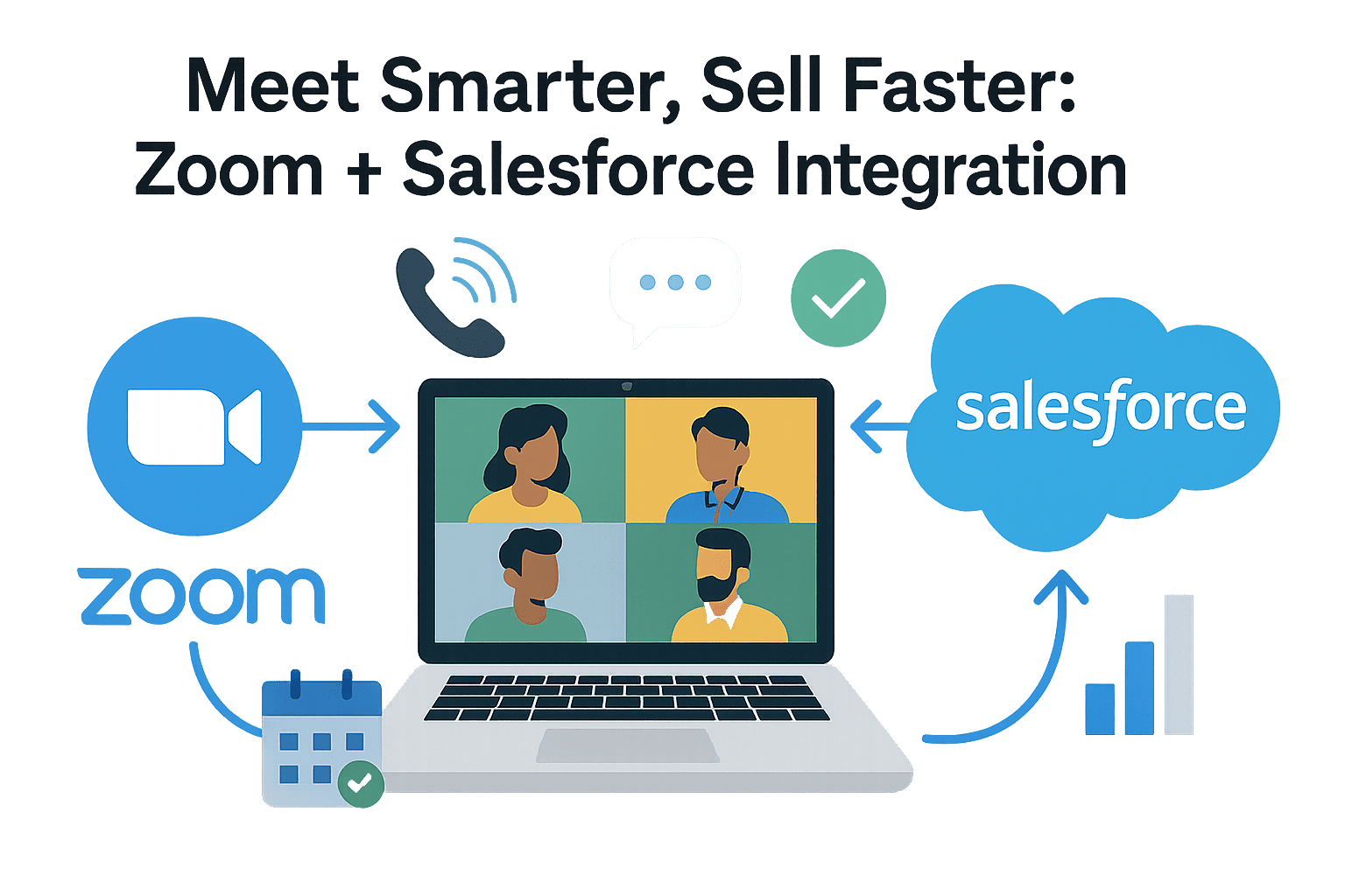 Zoom and Salesforce integration with meeting sync, attendee tracking, and automated follow-ups