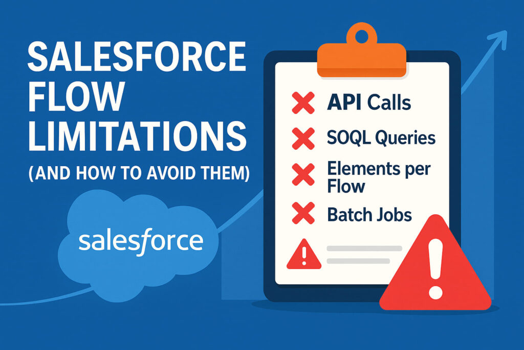 Salesforce Flow limitations and how to avoid them infographic