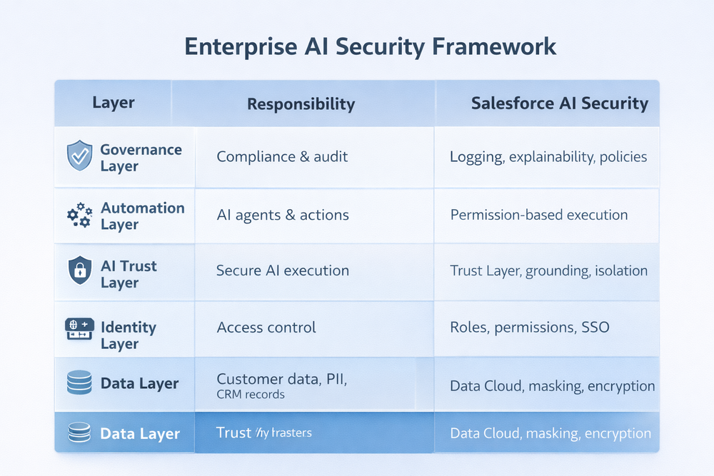 Salesforce AI Security: Enterprise Data, Models & Automation