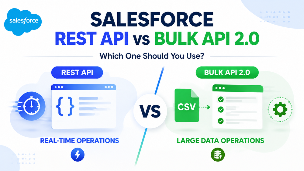 Salesforce API Comparison: REST API vs Bulk API Guide